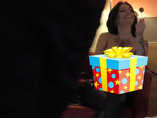 Hot Brunette Babe Clara Meeting and Short Interview Casting Style