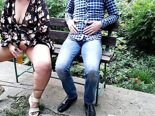 Perverted Day with Ukrainian MILF Stepmom - Outdoor Pissing & Big Ass Pleasure