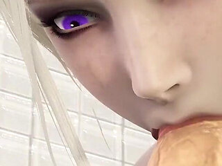 Vampire Blowjob For Big Cock 3D Animation With Cumshot POV