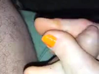 Mom sweaty smelly Footjob