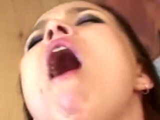 Brunette babe is licking and fingering wet pussy in POV