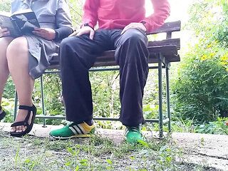 Mature BBW Outdoor Handjob Makes Me Cum - Homemade Cumshot