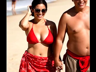 J&uacute_lia Almeida, married Brazilian AI model. No real people on this video.