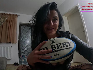 Rugby Ball Fetish Dirty Talk, Pussy Riding & Licking Gilbert Ball 303- Preview