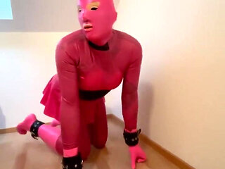 Pink Rubberdoll Sissy Slavegirl Fullrubber Three Latex Layers