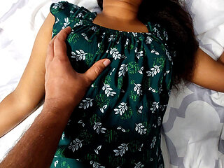 Romance with Cute Step-sis, Touch Her Hairy Pussy - Asian Hot Couple