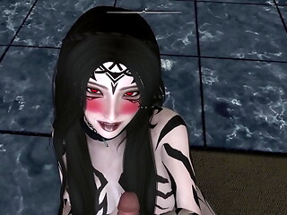 Fudendo uma vampira gostosa.Ela ama ser usada