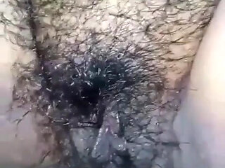 Fucking Hairy Pussy and Cum in Her Deep