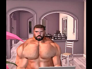 young heyward strokes his hug cock to chat model