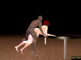 Black Widow Needs Dick Fury Doggy Love