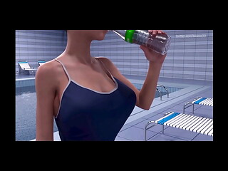 3D Hot Asian POV Breast Expansion Big Tits w/ Sound added