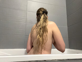 Washing My Long Blonde Hair