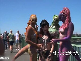 Naked in parade in Cologne