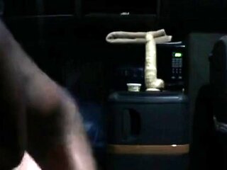 Big Black Cock Bareback in a Truck Rig