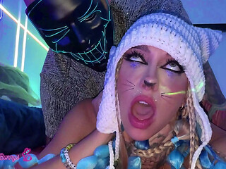 TRAILER - Khloe Kapri Gets Her Pussy Pounded In A Rave-Bunny Suit!