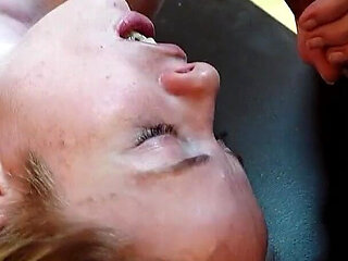 Skinny German Latina and Dirty Teen Talk Older Guys to Group Sex at Public Bar