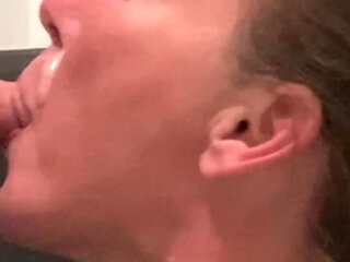 Up Close Drenched in Sperm Submissive Massive Facial