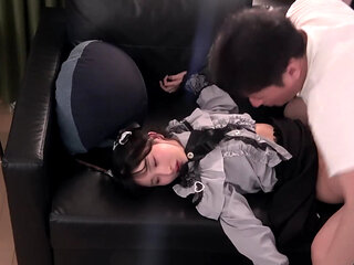 A runaway girl was unresponsive at first, but once I shoved my huge cock inside her raw, she went wild with pleasure!