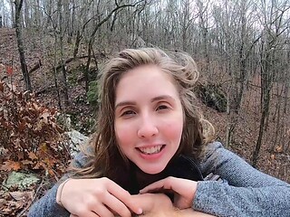 Lena Paul's Nature Passion Ignites in Sensual Blowjob Heat