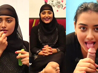 Desi Bhabi Muslim Girl Blowjob and Handjob with Boyfriend - Homemade Indian Village Sex