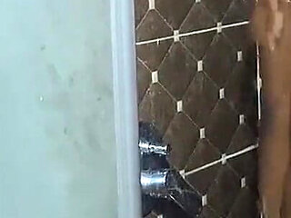 Red Bathroom to Room Cucumber Fuck