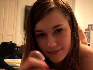 Hot amateur teen blowjob and fuck