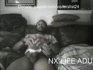 Black Cock Penetrates Her Pussy and Asshole Dripping Cum