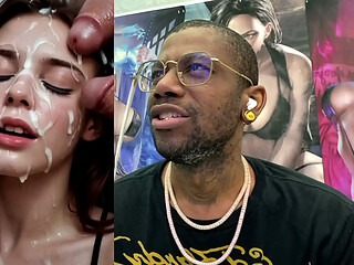 Big Breast Milf Deepthroating Cock, Tight Teen Girl Getting Her Face Completely Cum Covered, Cum Covered Bald Pussy, Lesbian Girl Riding A Strap-On, AI Generated