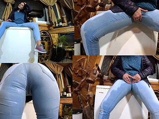 Cameltoe MILF Dances, Teases & Pees in Her Jeans - Wet Fetish Fantasy
