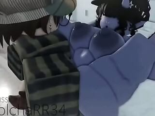 Robloxian in love with demon woman