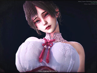 B061 Vaginal Phagocytosis Two Women Manipulate a Man Shrunk to the Size of a Toy in an Extremely Dominant Manner.