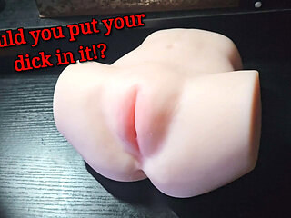 Should you put your Dick in it!? - Checking out this sex toy with a nice butt and holes