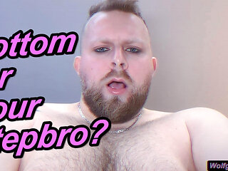 Look your straight stepbrother in the eyes as he pounds you (Bottom POV)