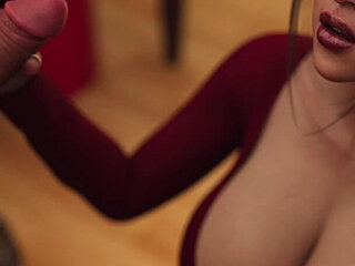 Sexy Married Teacher Having Threesome with Two Lucky Students - the Office