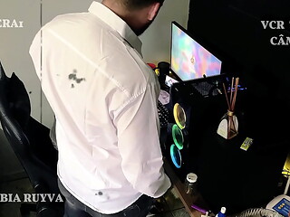 Chupei o pau FEDIDO do meu chefe sem a esposa corna dele saber s&oacute_ pra ganhar um AUMENTO
