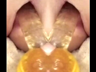 MIRRanuz-31 20240919 Fuck my Anus with 6in Dildo, Tip of my Cock &amp_ two Barbie Dolls then DP. Precum &amp_ Orgasm Drips DOLL tits