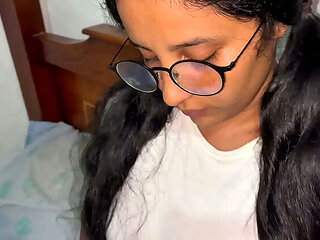 Beautiful Latina with natural tits gets hard fucked in doggystyle - Rough amateur POV sex