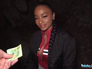 Public agent - french ebony stunner loved getting screwed during hard xxx