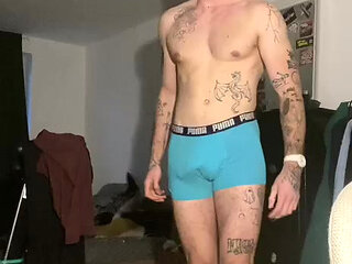 Stroking hard dick big