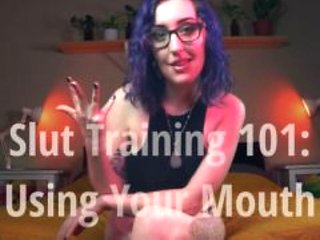 Slut Training 101: Using Your Mouth - Femdom Sissification POV Oral Blowjob Coerced Bi Instructions - Preview by Miss Faith Rae (Follow the link in my bio for the full clip!)
