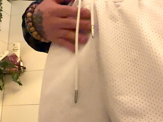 Massive load of cum in the bathroom