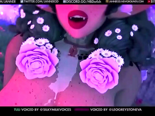 3D 2 chicks Big Tits POV Sex Riding Breast Expansion wSound added
