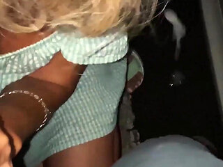 Story #11. a Stranger Invaded a Blonde in the Parking Lot, Fucked. Her in the Pussy and Pissed Deep in Her Mouth