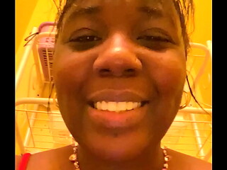 sexy Ebony with BANGS PISSING PEE VIDEO