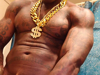 Big Black Hairy Cock Worship Hallelujah Johnson (Exile) Tall Dark Chocolate Muscles Tattoos Hairy BBC Hallelujah Johnson Masturb