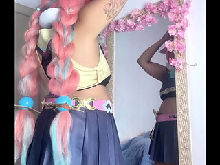 Getting Ready for Cosplay Con - Varesa Genshin Impact