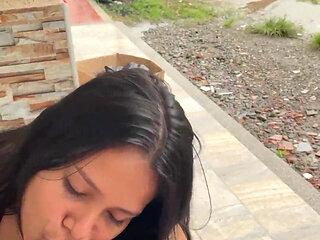 She loves to suck and be watched by the neighbors