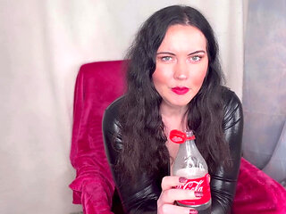 Miss Ffw Enjoys a Bottle of Cola & Burping