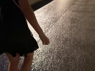 Blonde Slut Picked up at the Fair and Fucked in the Rain!!