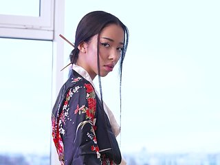 Skinny Samurai Dancer Lia Lin Takes a Hard Ass Pound GP...